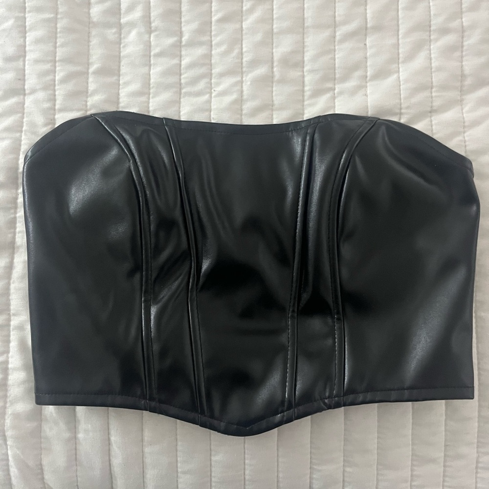 Adika Leather tube top